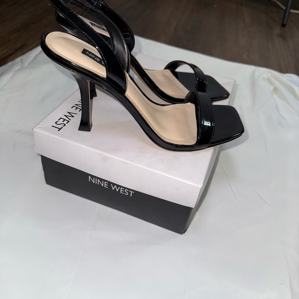 Nine West Black Women's Sandals, Heels SZ 10 M - Picture 5 of 9